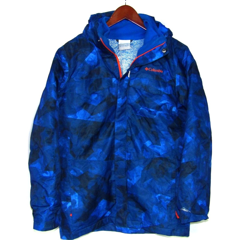 Columbia Omni-Tech Interchange 2 in 1 Hooded Zip-Up Jacket Boy's Youth Large
